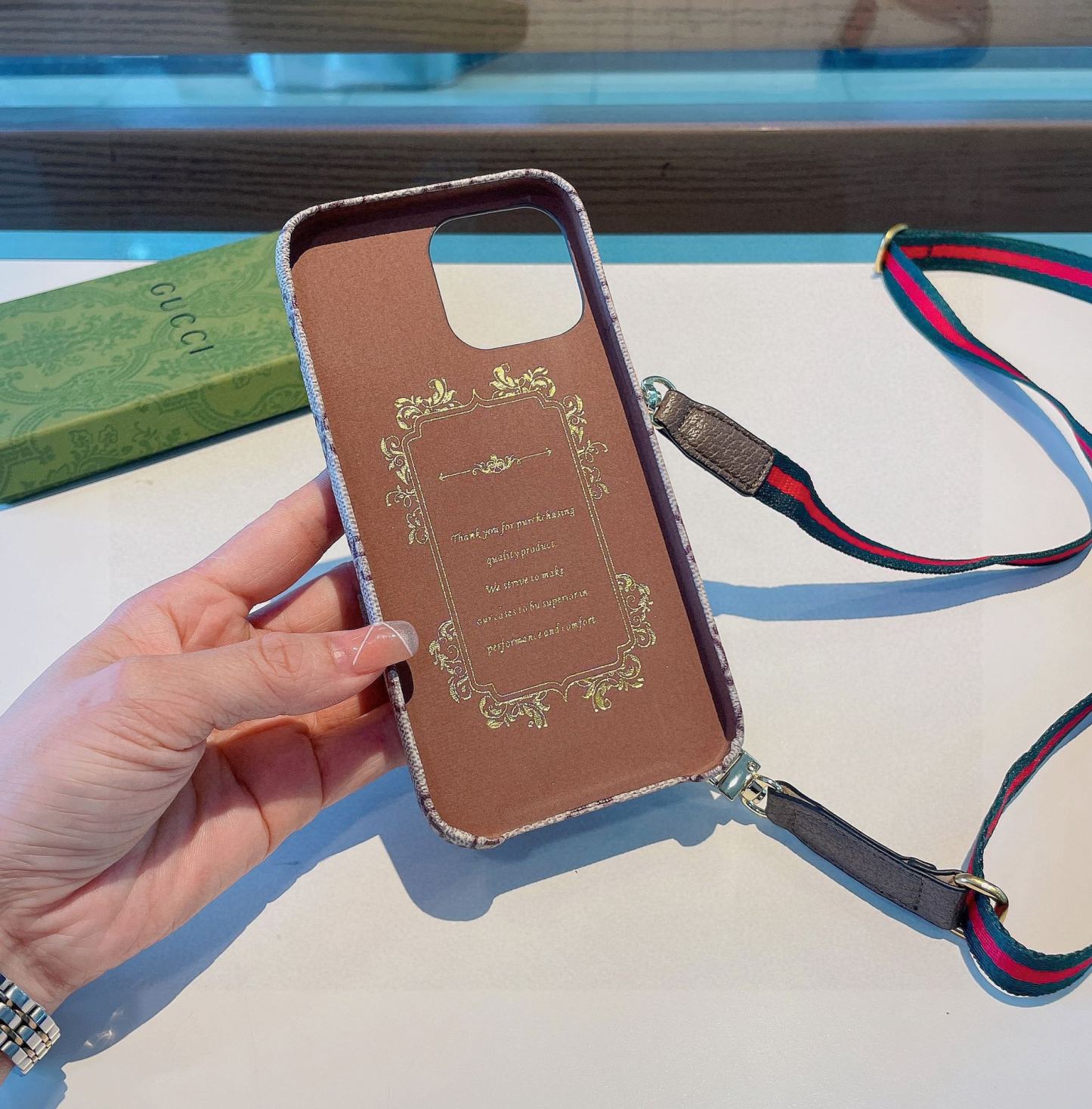 Web Crossbody Card Holder Phone Case