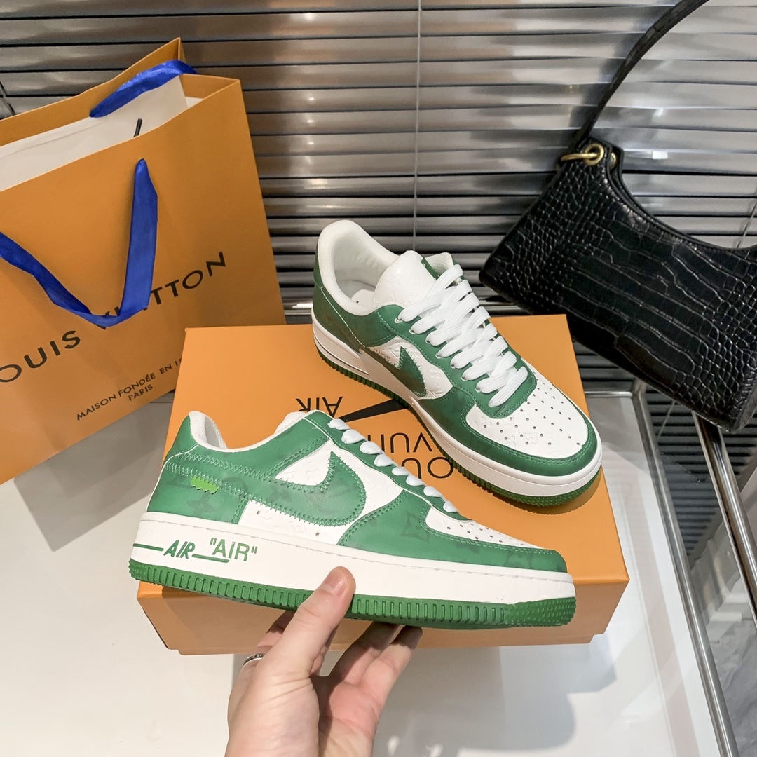 Air Force 1 Low "Virgil Abloh - White/Green" sneakers