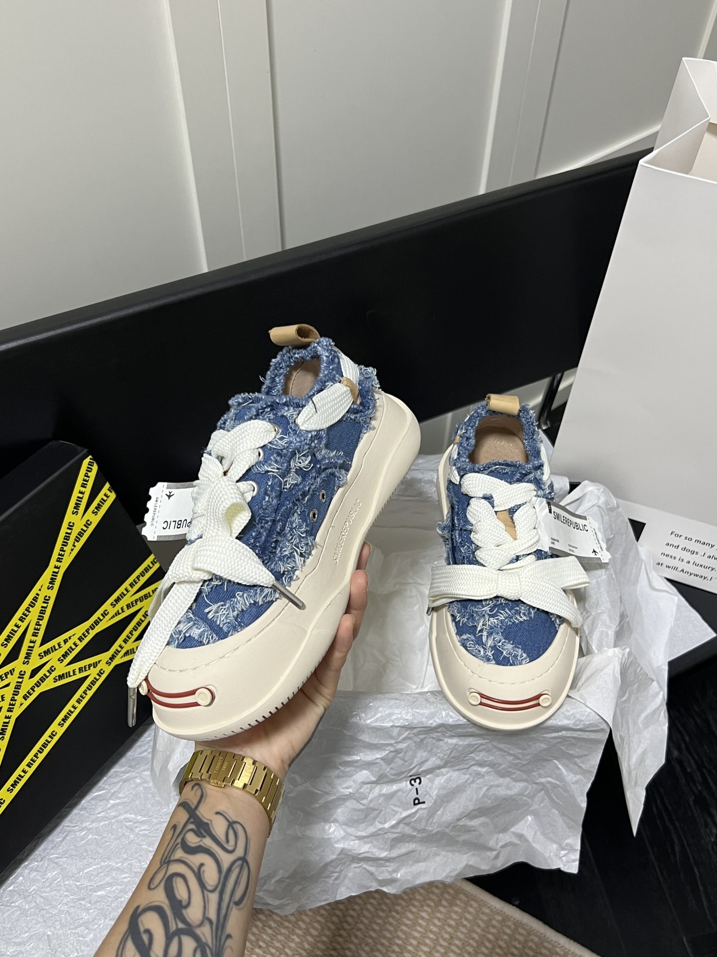 Denim Blue Low Canvas Sneaker Spring Fashion 2024 Canvas Shoes