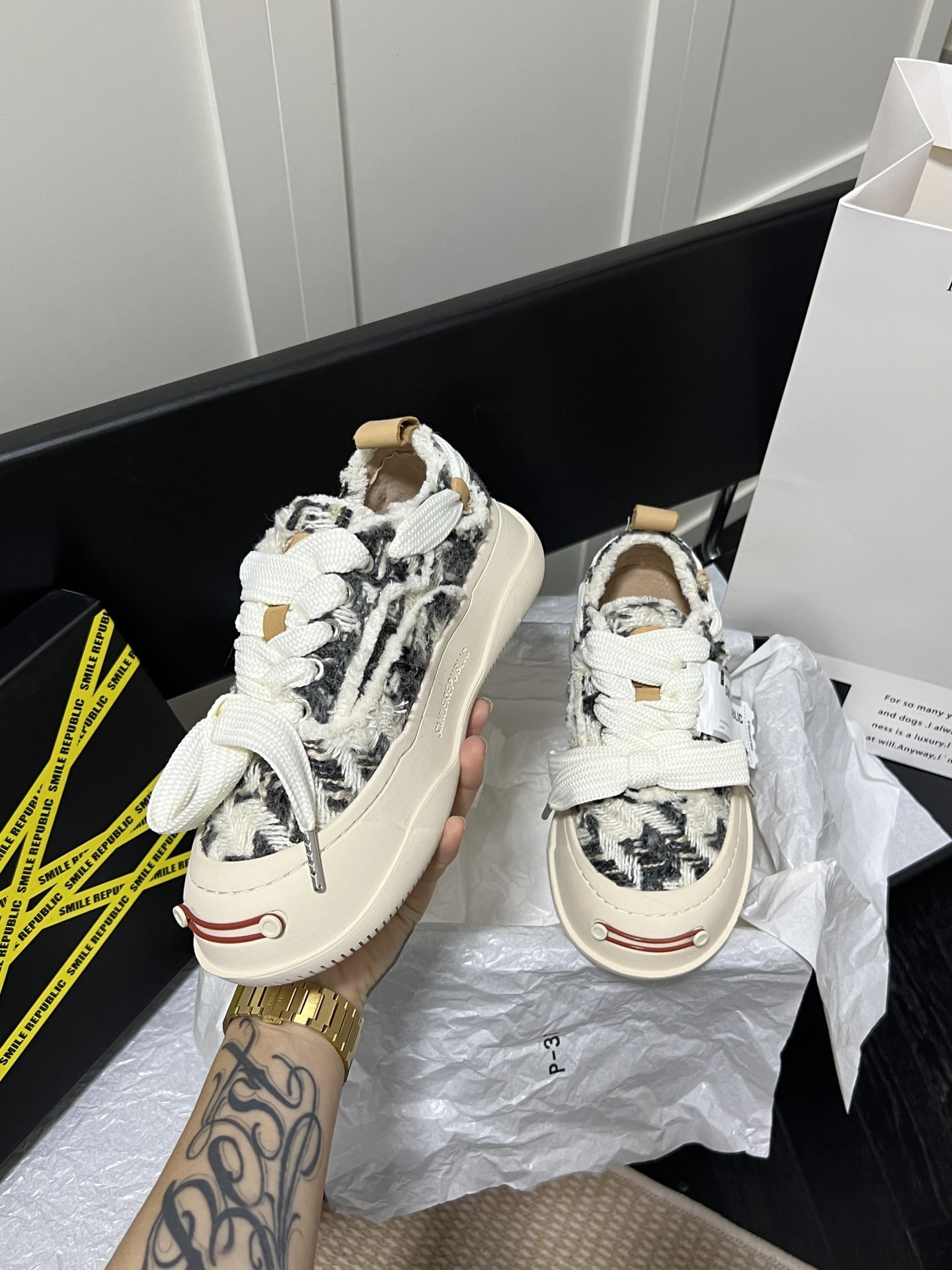 Black White Chevron Best Black Casual Shoes