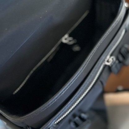 Re-Nylon and Saffiano leather shoulder bag