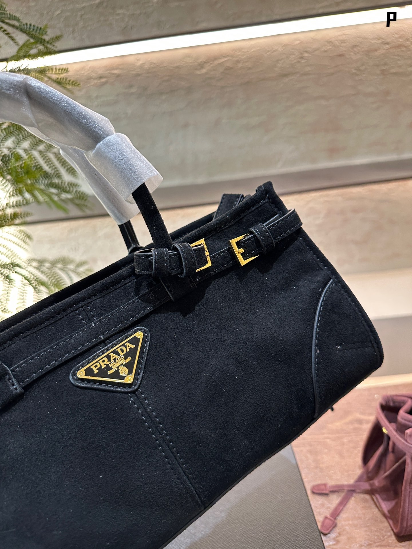 Medium Suede handbag