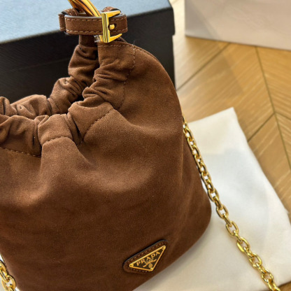 Suede mini-bag