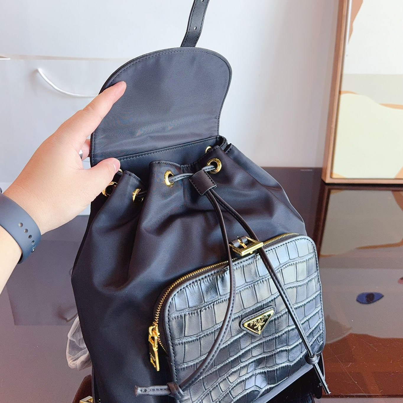 Tessuto Nylon Backpack