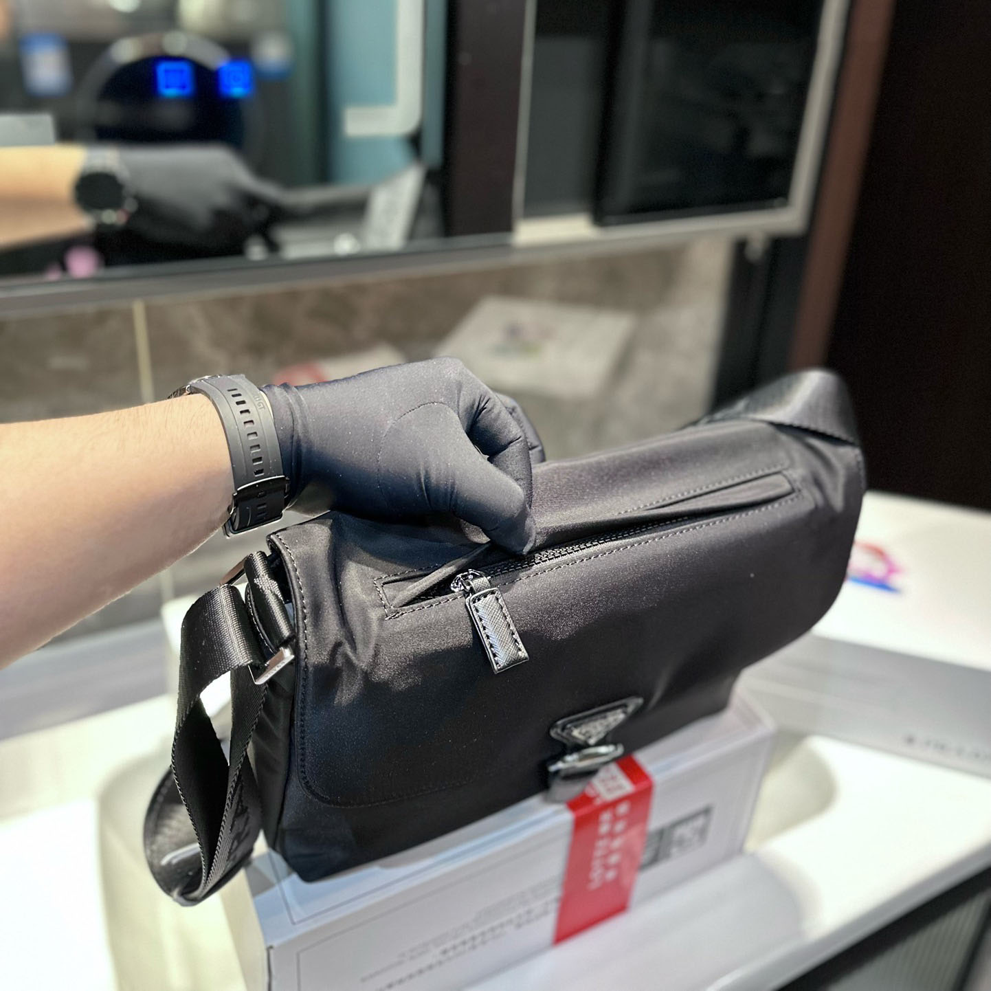 Re-Nylon shoulder bag