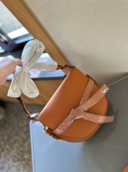 Gate Dual bag in soft calfskin and jacquard