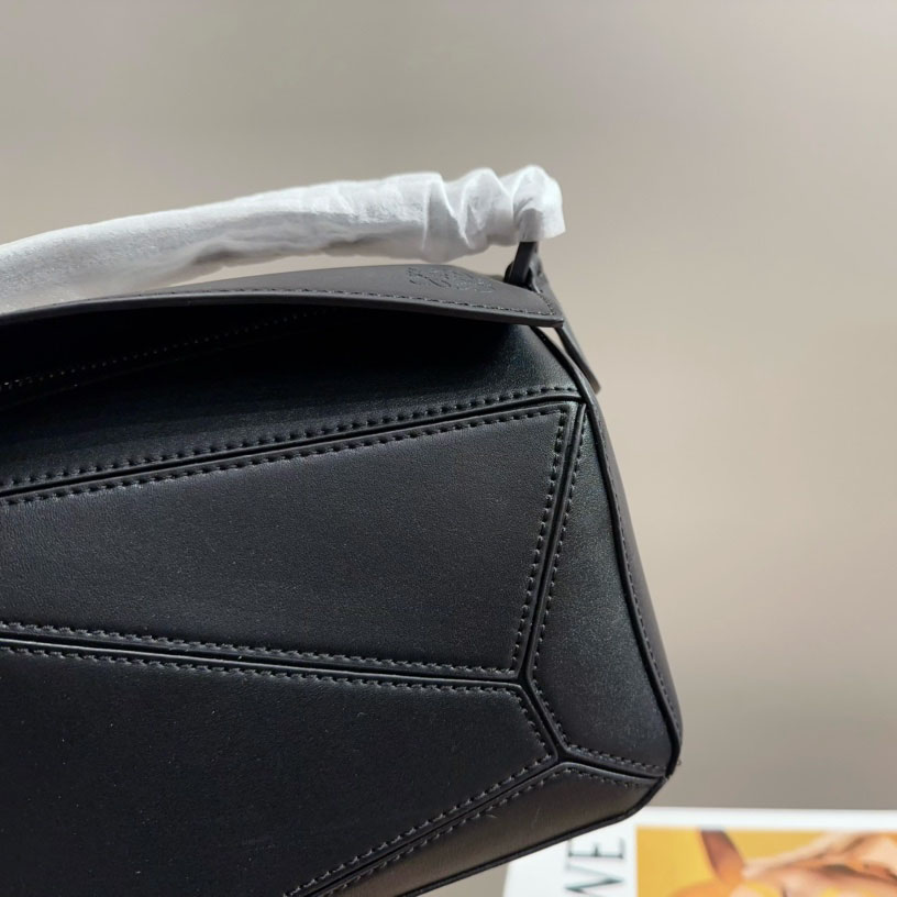 Puzzle bag in soft grained calfskin