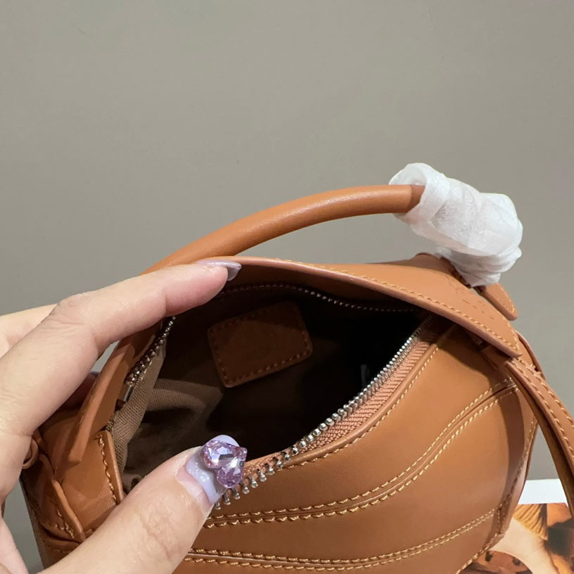 Puzzle bag in soft grained calfskin