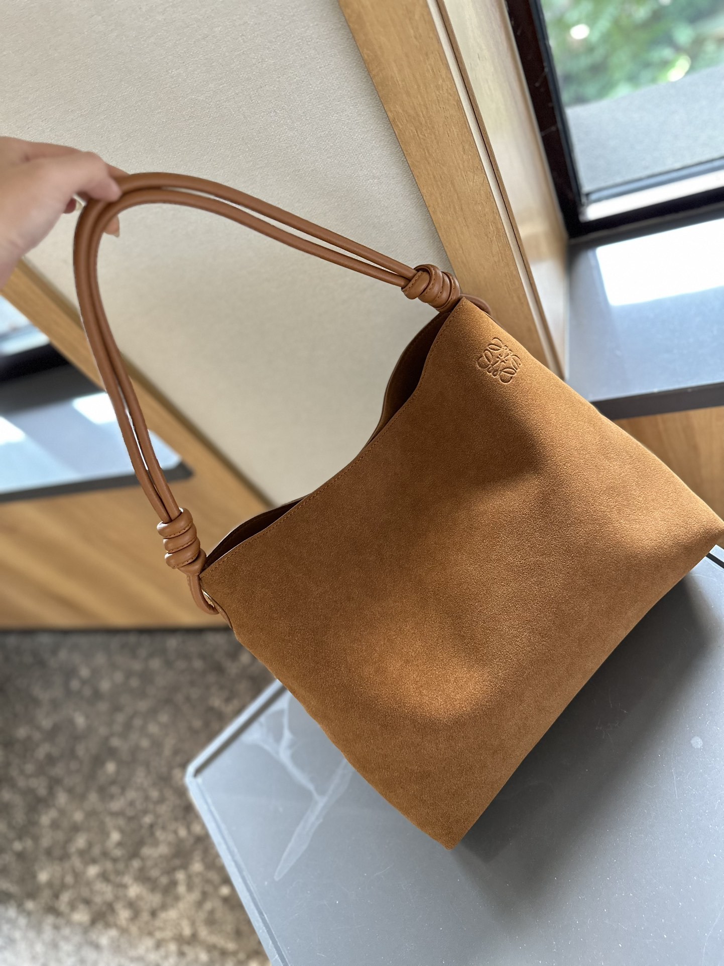 Suede Shoulder Bag