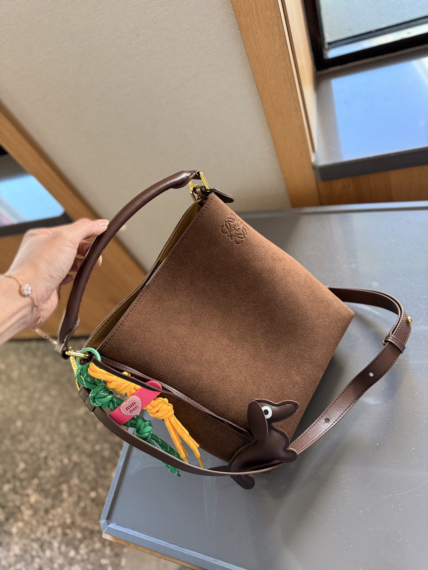 Suede Shoulder Bag
