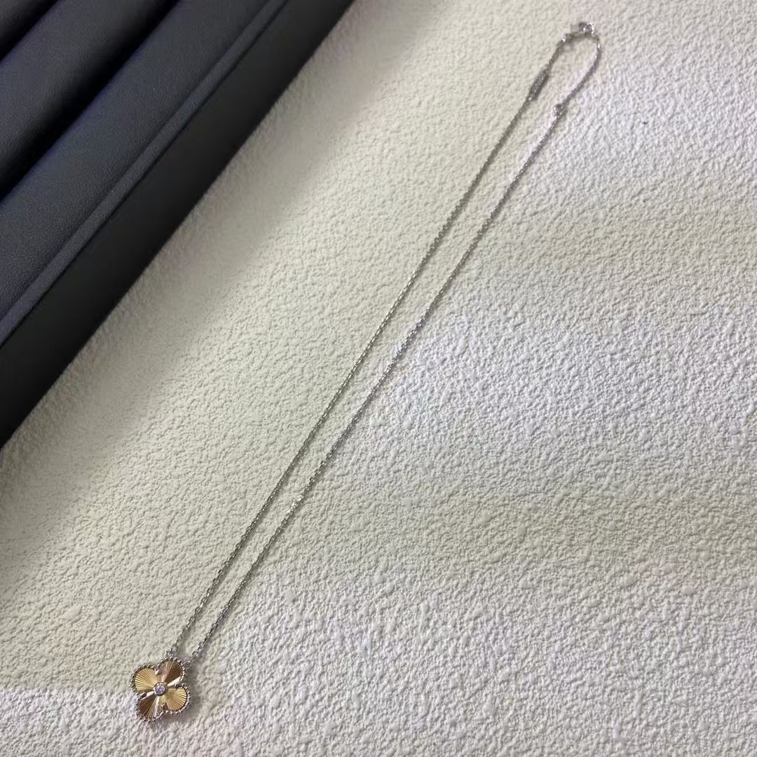 Van Cleef & Arpels Vintage Alhambra Diamond 18k Two Tone