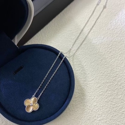 Van Cleef & Arpels Vintage Alhambra Diamond 18k Two Tone