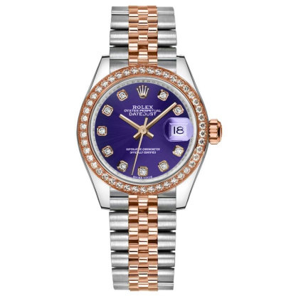 Lady-Datejust 28 Purple Diamond Dial Watch 279381RBR-0015