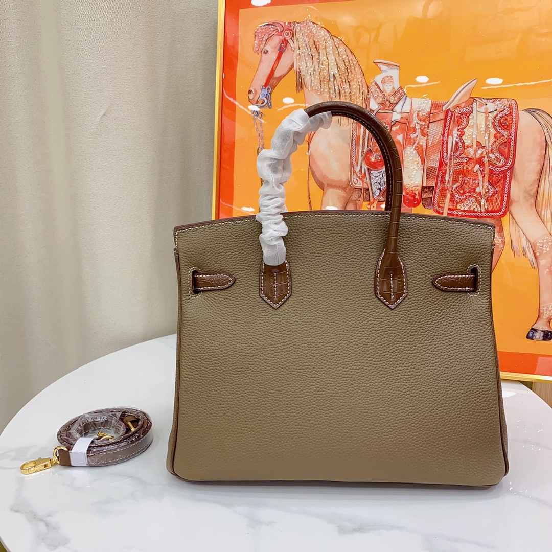 Herthtmes Togo Matte Alligator Birkin Touch 25/30