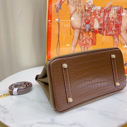 Herthtmes Togo Matte Alligator Birkin Touch 25/30
