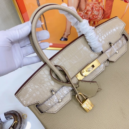Herthtmes Togo Matte Alligator Birkin Touch 25/30