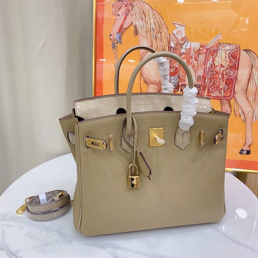 Herthtmes Togo Matte Alligator Birkin Touch 25/30