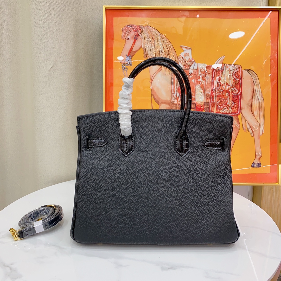 Herthtmes Togo Matte Alligator Birkin Touch 25/30