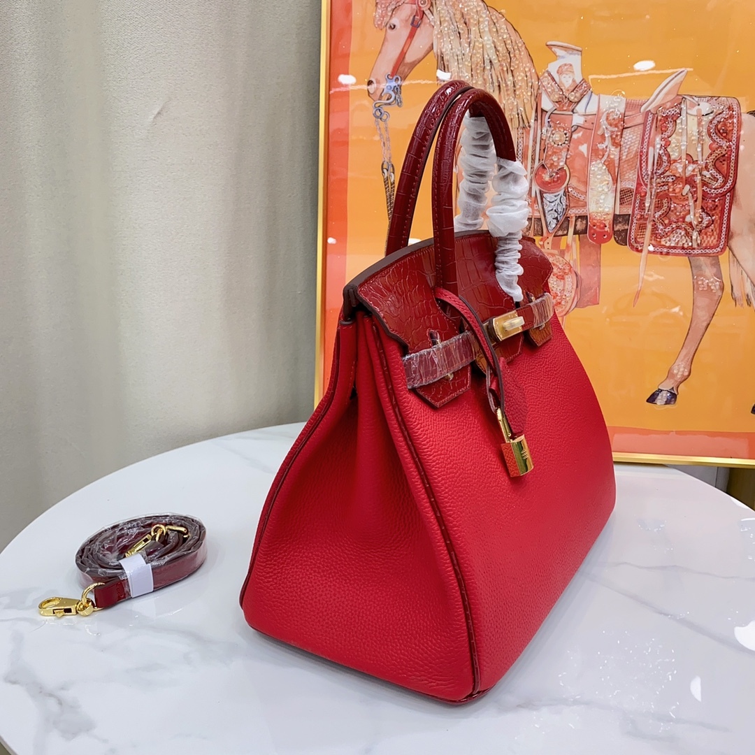 Herthtmes Togo Matte Alligator Birkin Touch 25/30