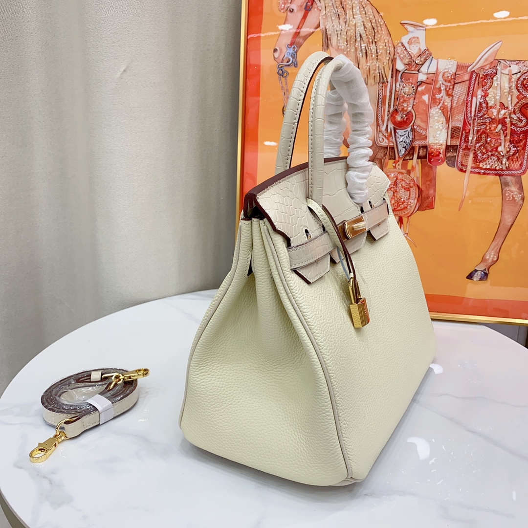 Herthtmes Togo Matte Alligator Birkin Touch 25/30