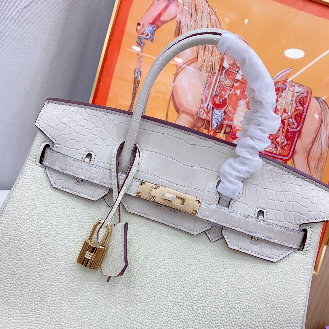 Herthtmes Togo Matte Alligator Birkin Touch 25/30