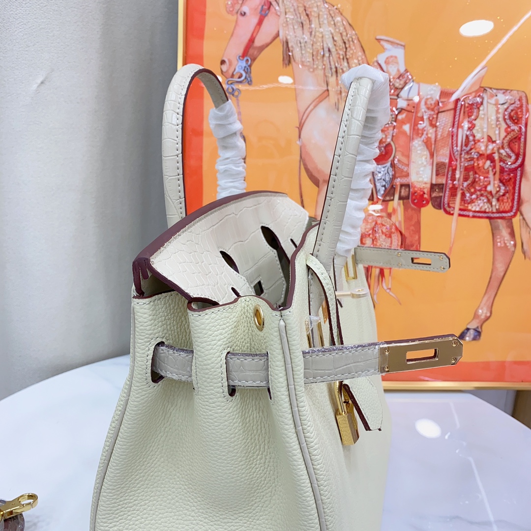 Herthtmes Togo Matte Alligator Birkin Touch 25/30