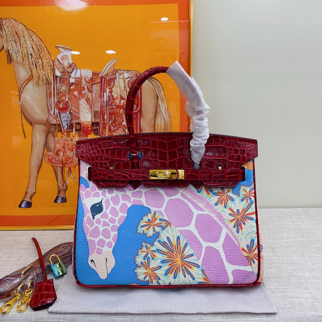 Exclusive Custom Hand-Painted Birkin 30 Bag