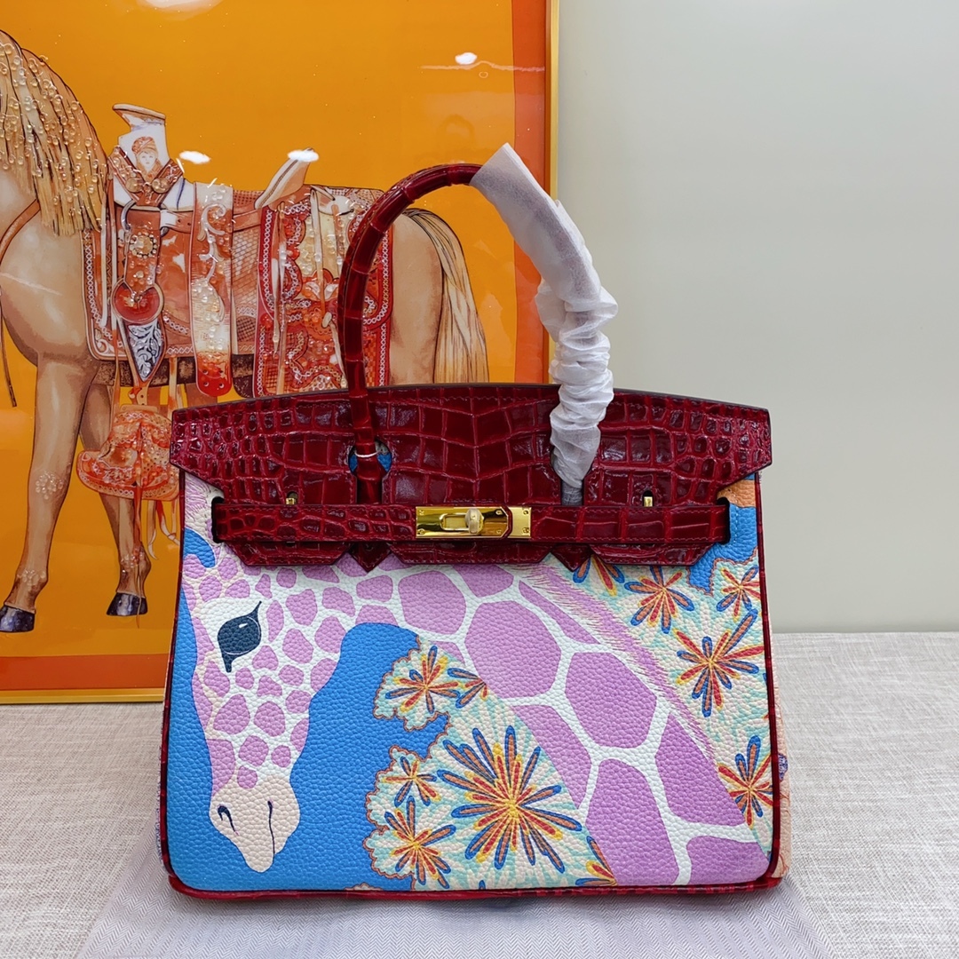 Exclusive Custom Hand-Painted Birkin 30 Bag