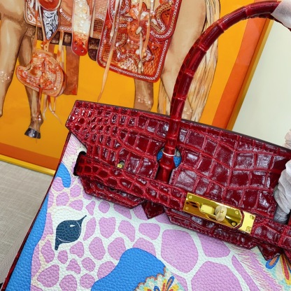 Exclusive Custom Hand-Painted Birkin 30 Bag