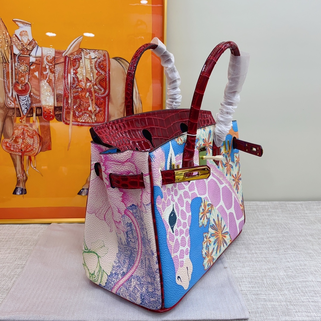 Exclusive Custom Hand-Painted Birkin 30 Bag