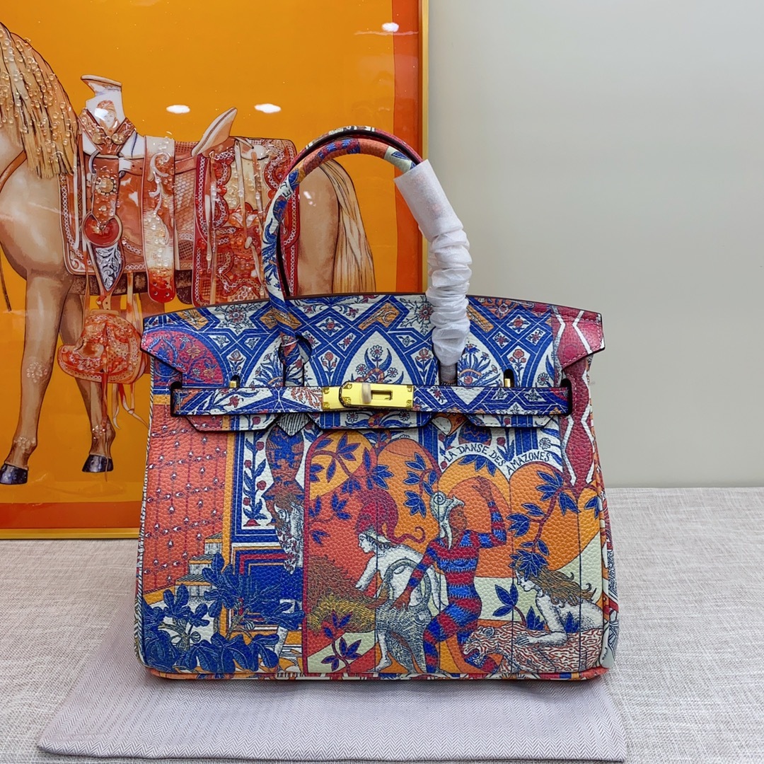 Exclusive Custom Hand-Painted Birkin 30 Bag