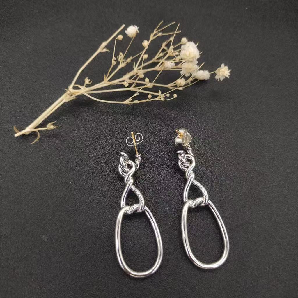 Sculpted Chain Drop Earrings