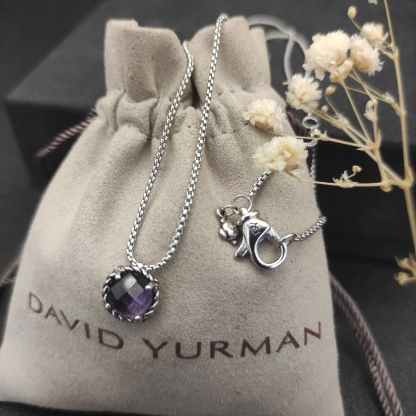 Petite Chatelaine® Necklace Sterling Silver with Amethyst, 10mm