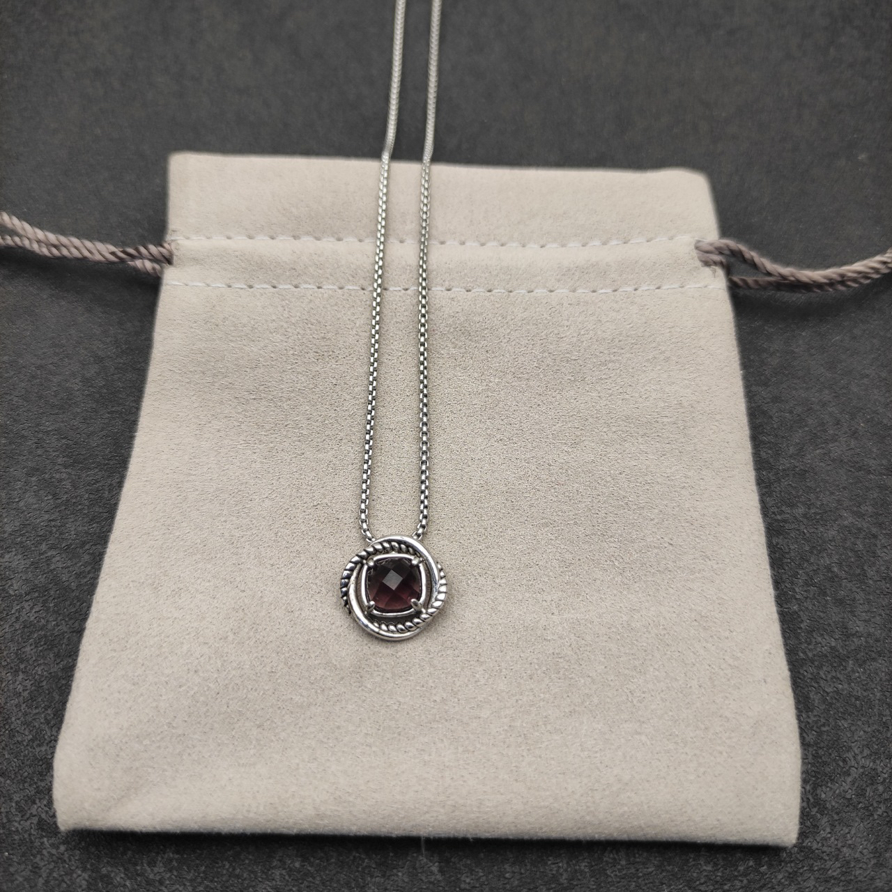 Petite Chatelaine® Necklace Sterling Silver with Amethyst, 10mm