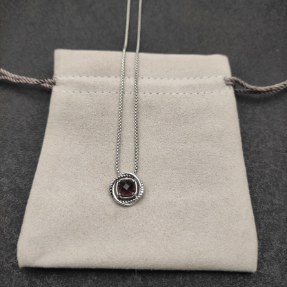 Petite Chatelaine® Necklace Sterling Silver with Amethyst, 10mm