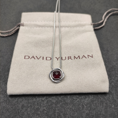 Petite Chatelaine® Necklace Sterling Silver with Rhodolite, 10mm