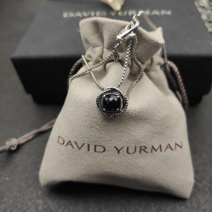 Petite Chatelaine® Necklace Sterling Silver with Black Onyx, 10mm