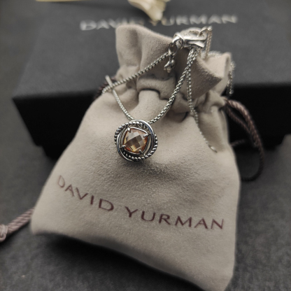 Petite Chatelaine® Necklace Sterling Silver with Champagne, 10mm