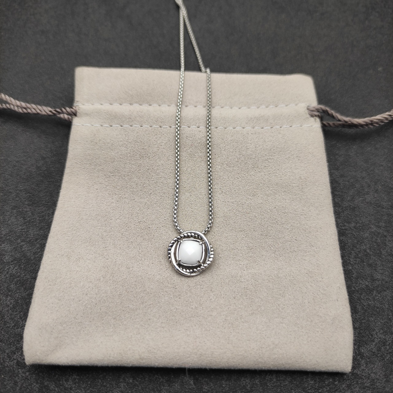 Petite Chatelaine® Necklace Sterling Silver with Pearl, 10mm