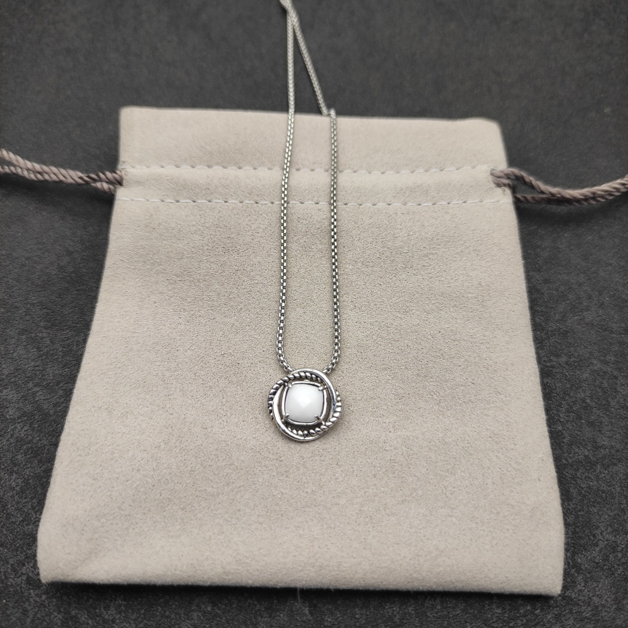 Petite Chatelaine® Necklace Sterling Silver with Pearl, 10mm