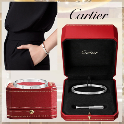 LOVE BRACELET, CLASSIC MODEL, 4 DIAMONDS & LOVE BRACELET, SMALL MODEL