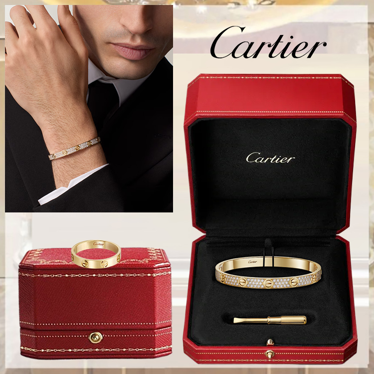 LOVE BRACELET, CLASSIC MODEL, PAVED & LOVE RING, SMALL MODEL