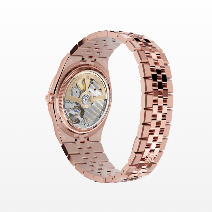 Land-Dweller 36  Oyster, 36 mm, Everose gold and diamonds  Reference m127285tbr-0002