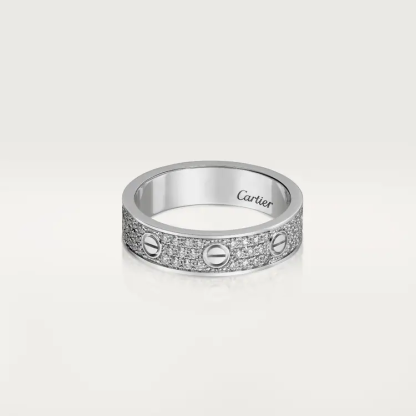 LOVE WEDDING BAND, DIAMOND-PAVED