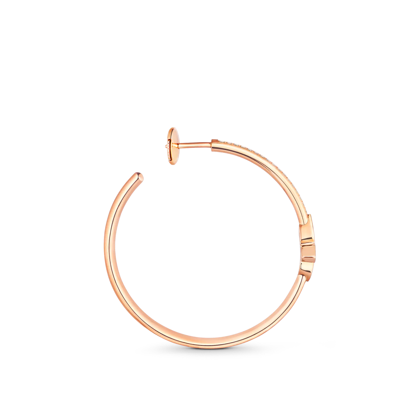 Idylle Blossom Hoops, Pink Gold And Diamonds