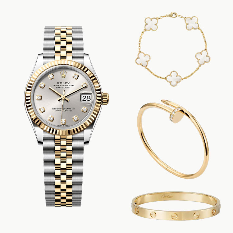 4‑Piece Datejust 31– Love, Clover & Diamonds 