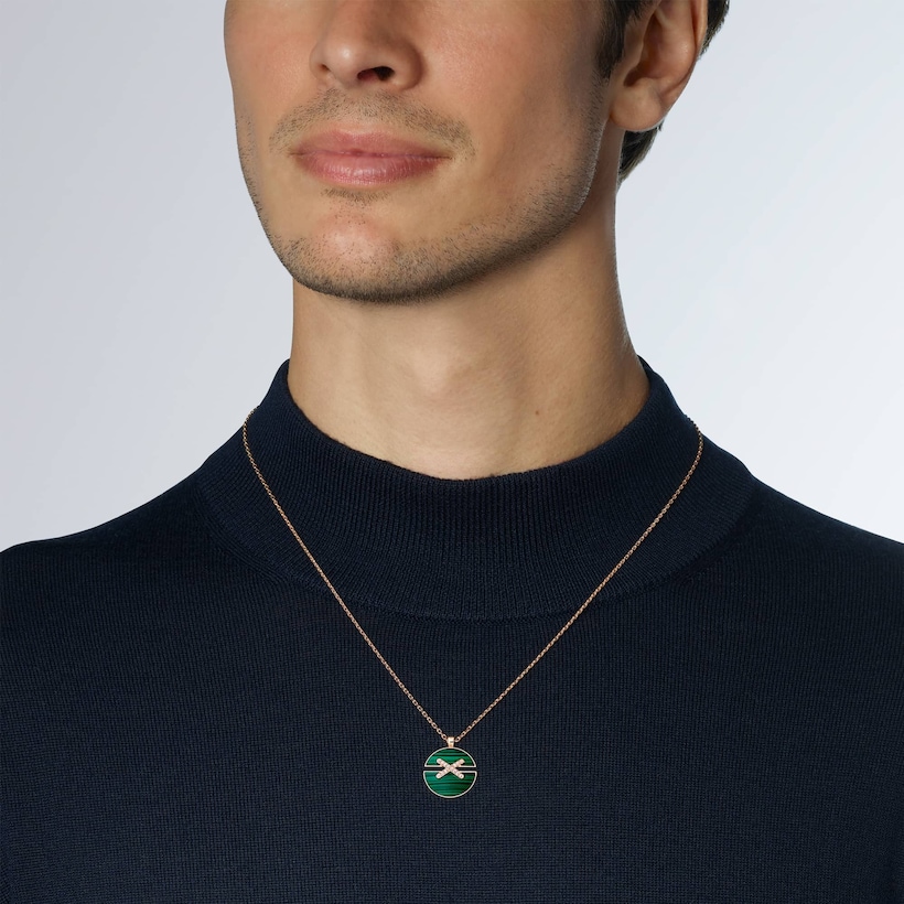 Jeux de Liens Harmony malachite medium model pendant