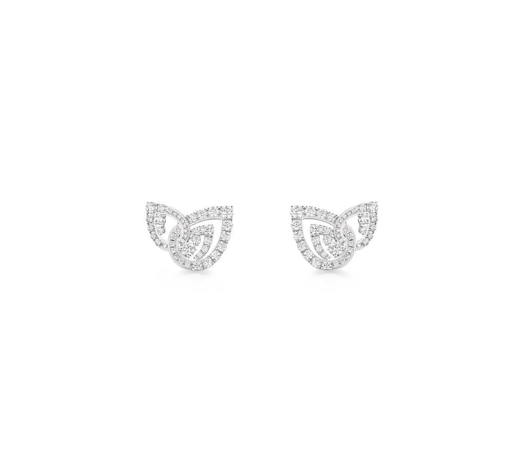 Joséphine Duo Éternel earrings White gold, diamonds