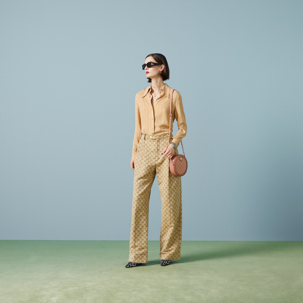 OPHIDIA  MINI ROUND SHOULDER BAG