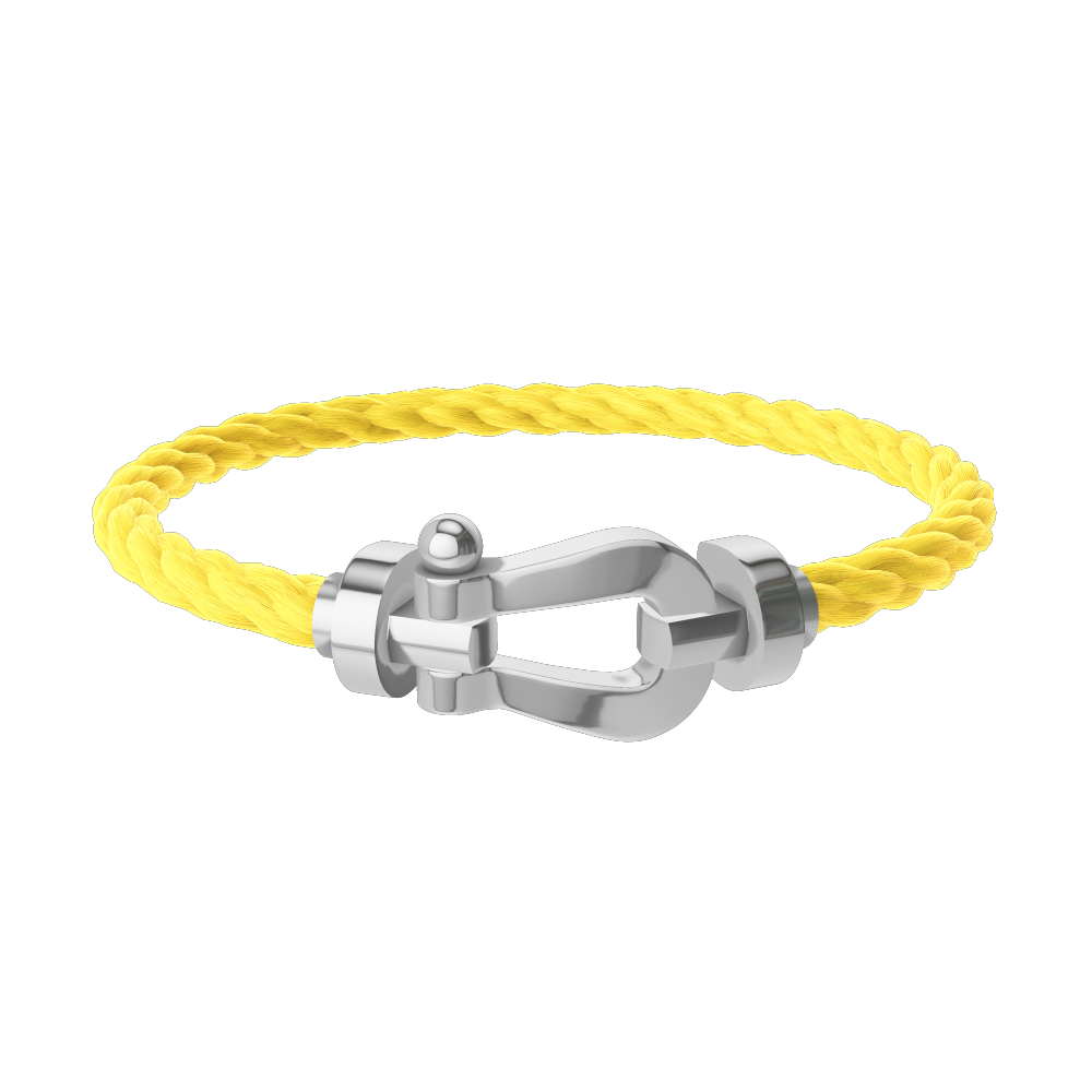 FORCE 10 BRACELET 18K WHITE GOLD LARGE MODEL